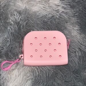 💕Pink rubber Coin Purse new